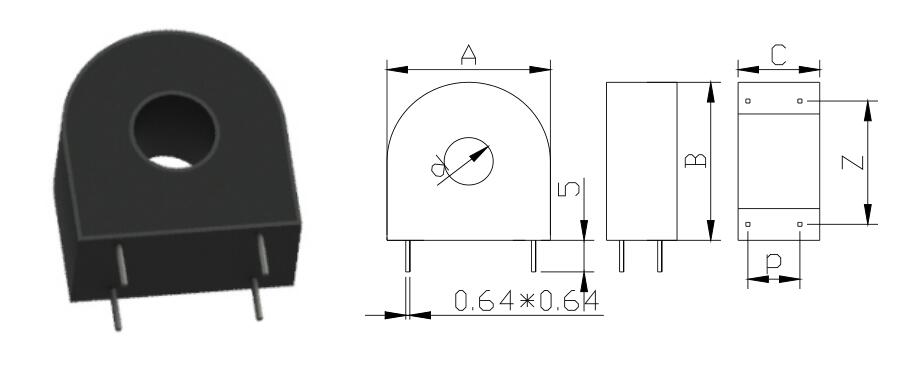 Type A: Dual pins, usually smaller in size and smaller in current range, usually using ultra-fine crystal cores with higher precision;  Type B: Four-pin parallel pins, usually the current is from large to small, usually using ultra-microcrystalline iron core, so the accuracy is higher；  Type C: Front and rear parallel pins, usually the current is from large to small, usually using ultra-microcrystalline iron core, so the accuracy is higher;  Class D: Three-pin, usually use silicon steel wound core, so the accuracy is not as good as the ultra-microcrystalline core, but the load capacity is strong.